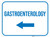 Gastroenterology Arrow Left Rectangular - Floor Sign