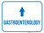 Gastroenterology Arrow Straight Rectangular - Floor Sign