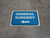 General Surgery Left with Arrow Rectangular - Floor Sign