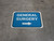 General Surgery Right with Arrow Rectangular - Floor Sign