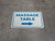 Massage Table Arrow Right Rectangular - Floor Sign