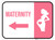 Maternity Arrow Left Rectangular - Floor Sign