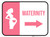 Maternity Arrow Right Rectangular - Floor Sign