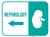 Nephrology Arrow Left Rectangular - Floor Sign