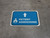 Patient Admissions Straight Ahead Arrow with Icon Rectangular - Floor Sign
