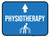Physiotherapy Arrow Straight Rectangular - Floor Sign