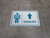 Radiology Straight Ahead Arrow with Icon Rectangular - Floor Sign