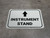 Instrument Stand Arrow Straight Rectangular - Floor Sign