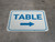 Table Arrow Right Rectangular - Floor Sign
