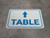 Table Arrow Straight Rectangular - Floor Sign