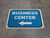 Business Center Arrow Left Rectangular - Floor Sign