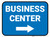 Business Center Arrow Right Rectangular - Floor Sign