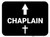 Chaplain Arrow Straight Rectangular - Floor Sign