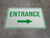 Entrance Right with Arrow Rectangular - Floor Sign