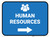 Human Resources Arrow Right Rectangular - Floor Sign