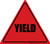 Yield (Red/Black) - Floor Sign