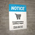 Notice: Sanitary Wipes Please Wipe Cart Handle Before Uses - Wall Sign
