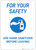 For Your Safety: Use Hand Sanitizer Before Leaving - Wall Sign