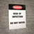 Danger: Risk Of Infection Do Not Enter - Wall Sign
