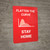 Flatten The Curve Stay Home - Wall Sign