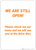 We Are Still Open We Will See You At The Drive-Thru - Wall Sign