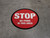 Stop: No Items in This Area - Floor Sign