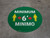 Minimum/Minimo 6' - Floor Sign