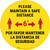 Please Maintain a Safe Distance - Bilingual Spanish - Floor Sign