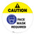 Caution - Face Mask Required - Floor Sign