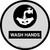 Wash Hands with Icon (Gray) - Floor Sign