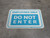 Employees Only Do Not Enter - Blue - Floor Sign