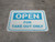 Open For Take Out Only - Blue - Floor Sign