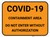 COVID-19 Containment Area Do Not Enter - Floor Sign