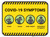 COVID-19 Symptoms with Icons - Floor Sign