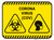 Corona Virus COV with Icons - Yellow - Floor Sign