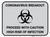 Coronavirus Breakout Proceed With Caution with Biohazard Icon - Gray - Floor Sign
