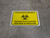 Coronavirus Breakout Proceed With Caution with Biohazard Icon - Floor Sign
