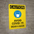 Caution: Avoid COVID-19 Wear a Mask with Icon Portrait - Wall Sign