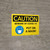 Caution: Beware of COVID-19 Put a Mask On with Icon Landscape - Wall Sign