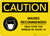 Caution: Masks Recommended COVID-19 with Icon Landscape - Wall Sign