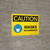 Caution: Masks Recommended with Icon Landscape - Wall Sign