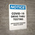 Notice: COVID-19 Drive Thru Testing Appointment Required Portrait - Wall Sign