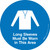 Long Sleeves Must Be Worn in This Area - Floor Sign