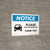 Notice: Please Stay In Your Car Thank You with Icon Landscape - Wall Sign