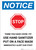 Notice: Stop Think You Have COVID-19 with Icon Portrait - Wall Sign