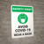 Safety First: Avoid COVID-19 Wear a Mask with Icon Portrait - Wall Sign
