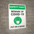 Safety First: Beware of COVID-19 Put a Mask On with Icon Portrait - Wall Sign