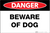Beware of Dog - Wall Sign