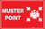 Muster Point (Red) - Wall Sign