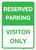 Reserved Sign - Wall Sign